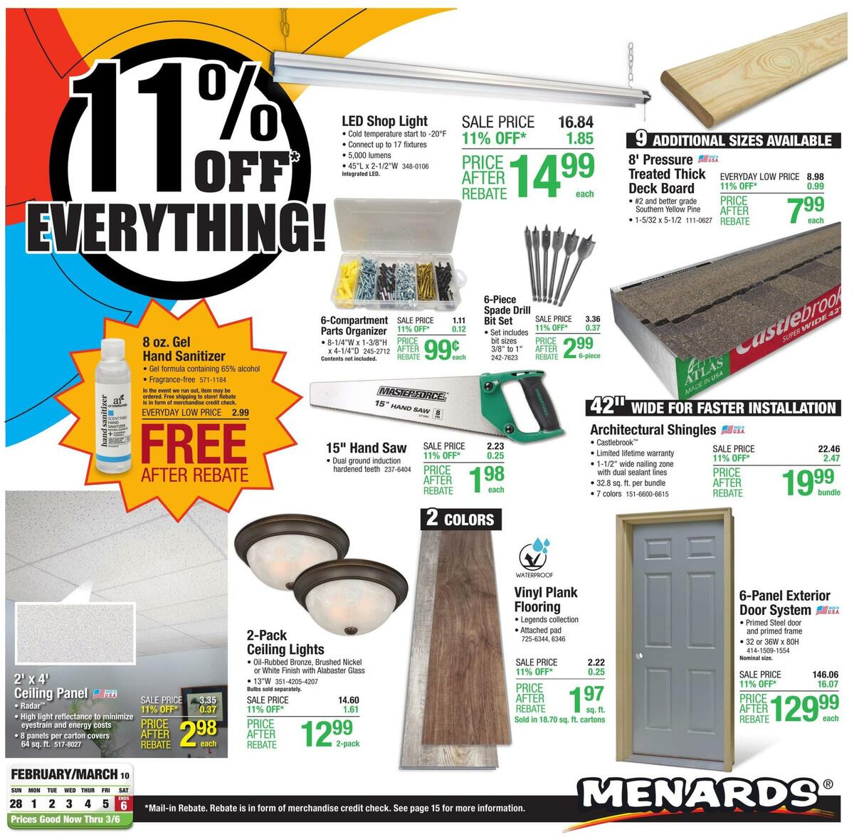 Menards Weekly Ad from February 28