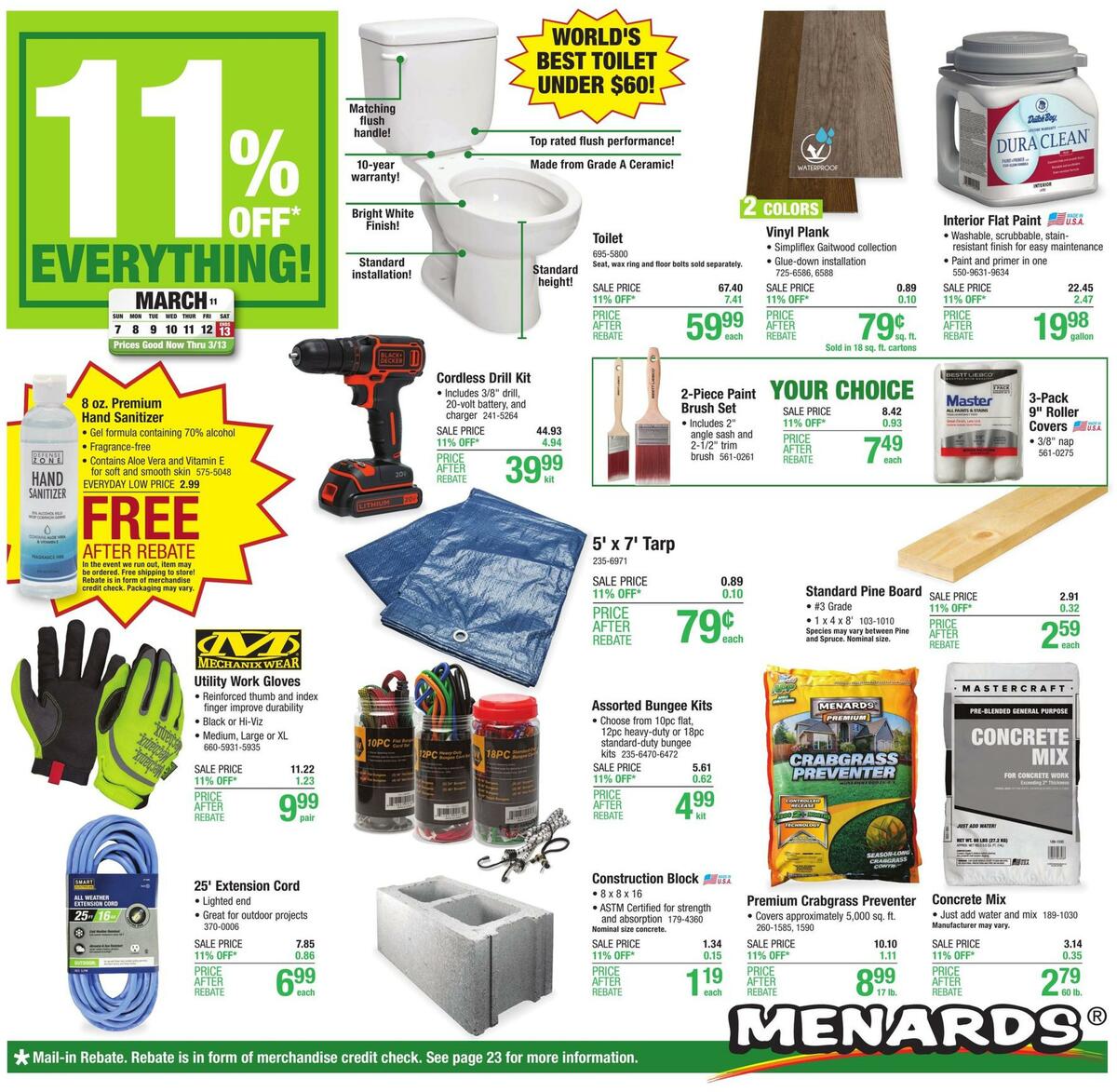 Menards Weekly Ad from March 7