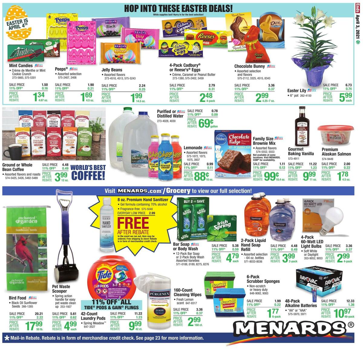 Menards Weekly Ad from March 28