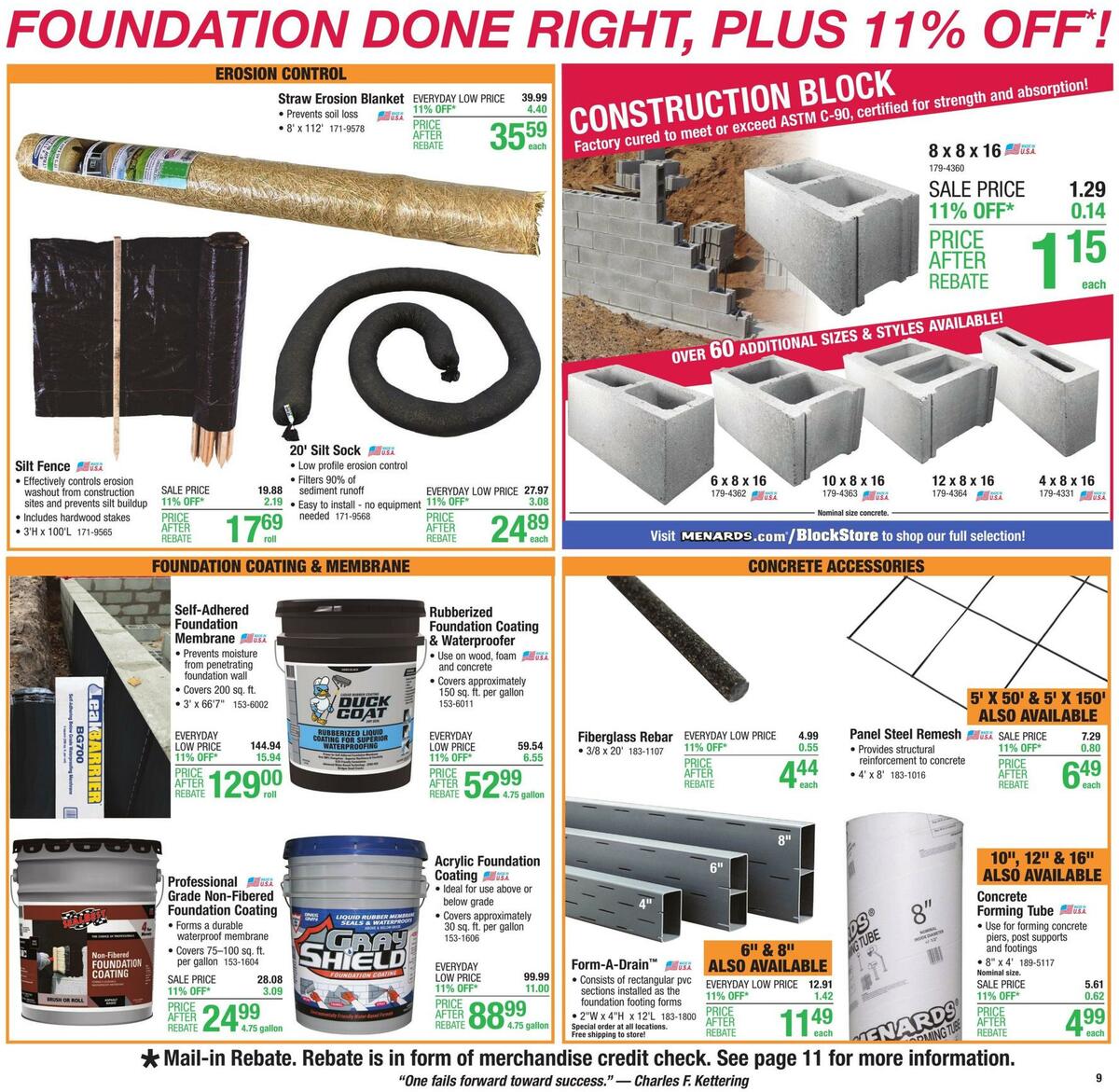Menards Weekly Ad from April 11