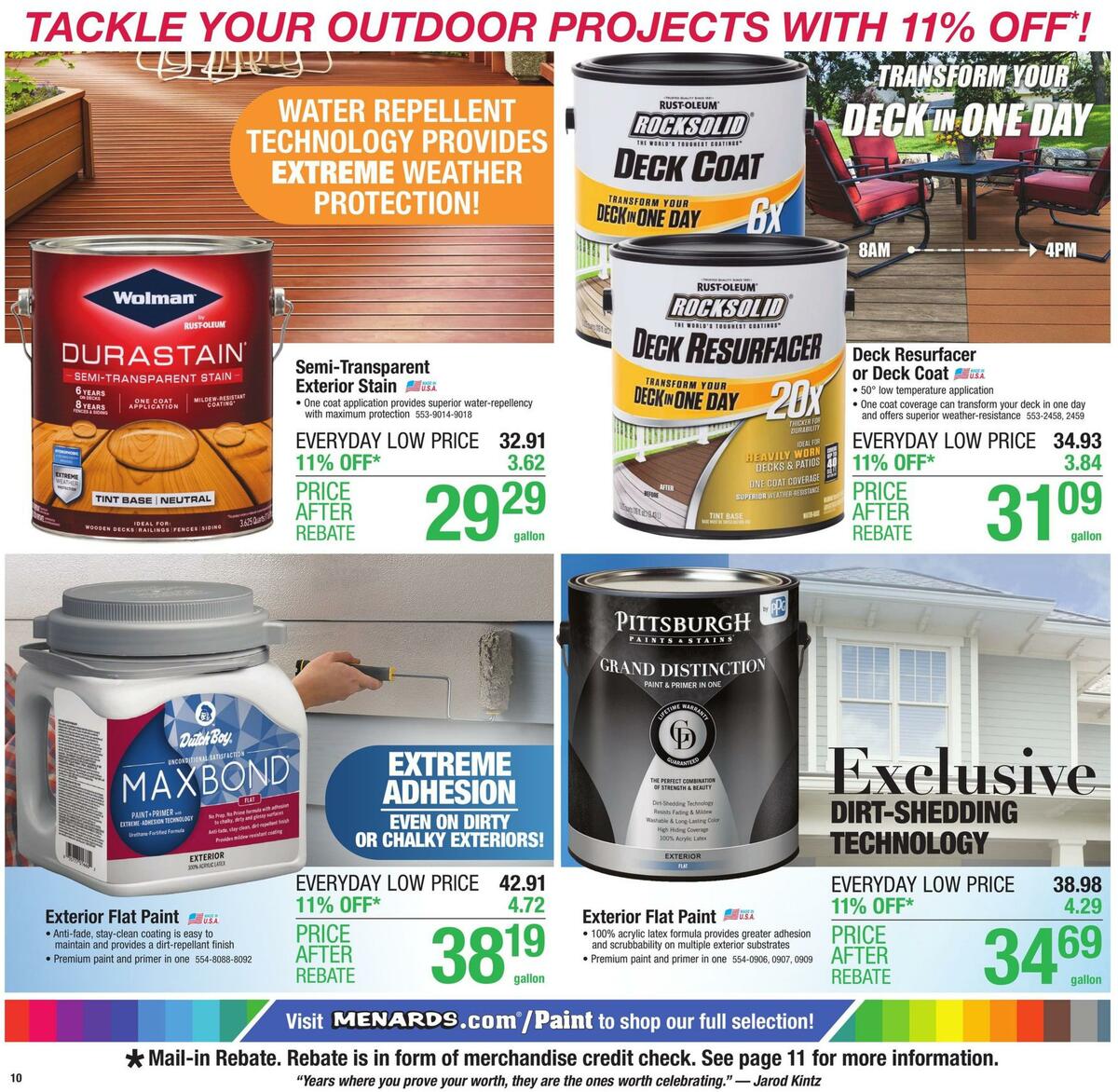 Menards Weekly Ad from April 11