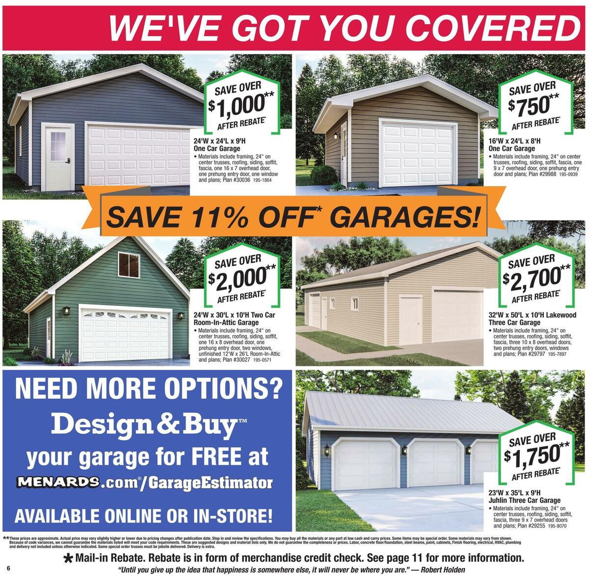 Menards Weekly Ad from April 11