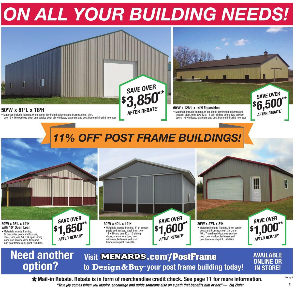 Menards Weekly Ad from April 11
