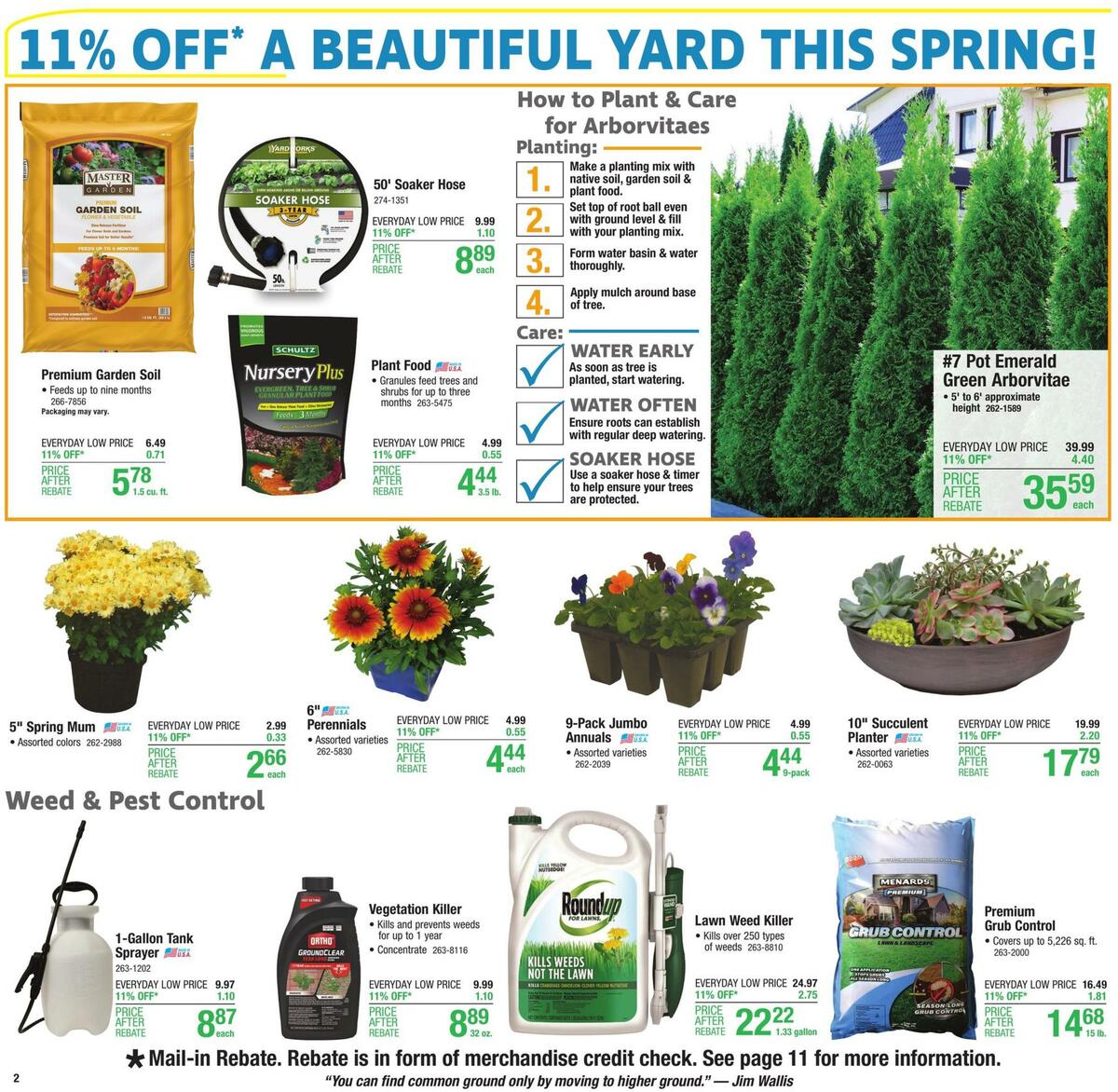 Menards Weekly Ad from April 18