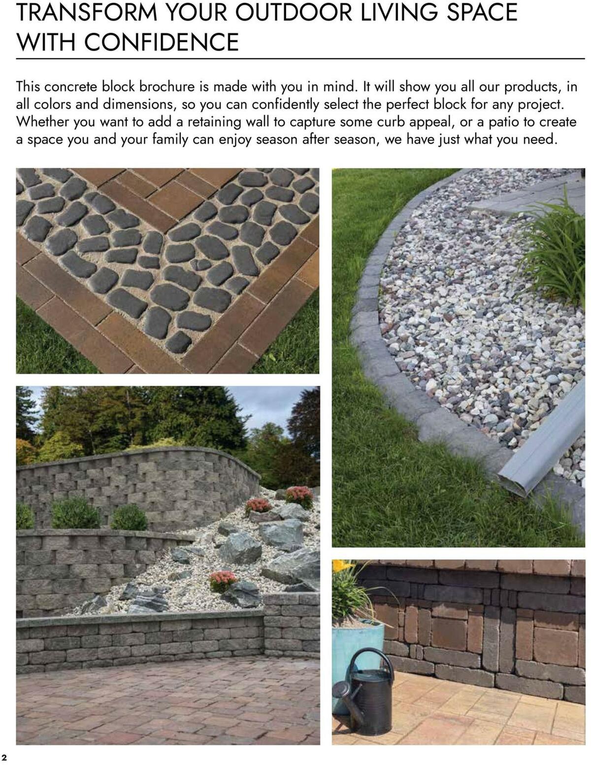 Menards Landscape Concrete Block Catalog Weekly Ad from March 15