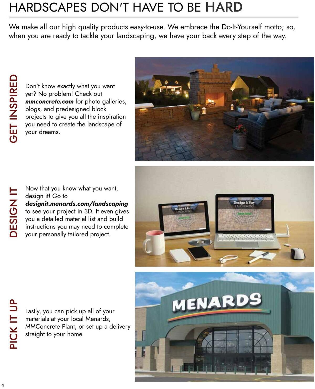 Menards Landscape Concrete Block Catalog Weekly Ad from March 15