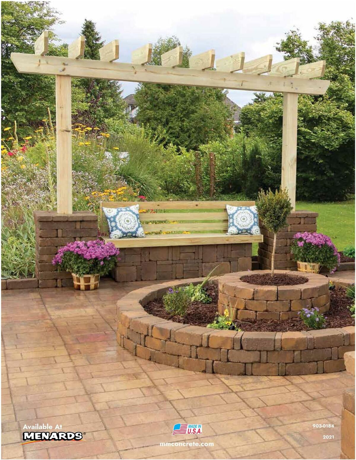 Menards Landscape Concrete Block Catalog Weekly Ad from March 15