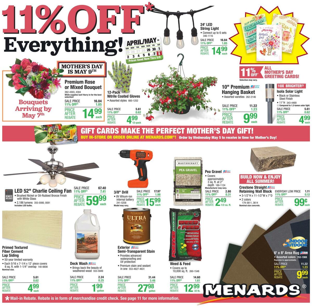 Menards Weekly Ad from April 29