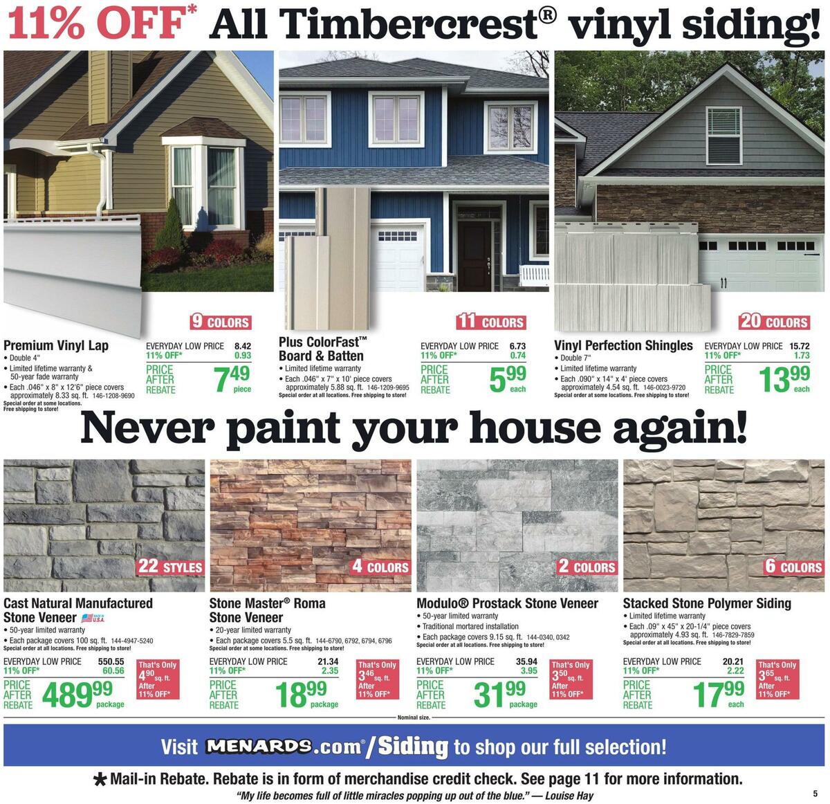 Menards Weekly Ad from April 29