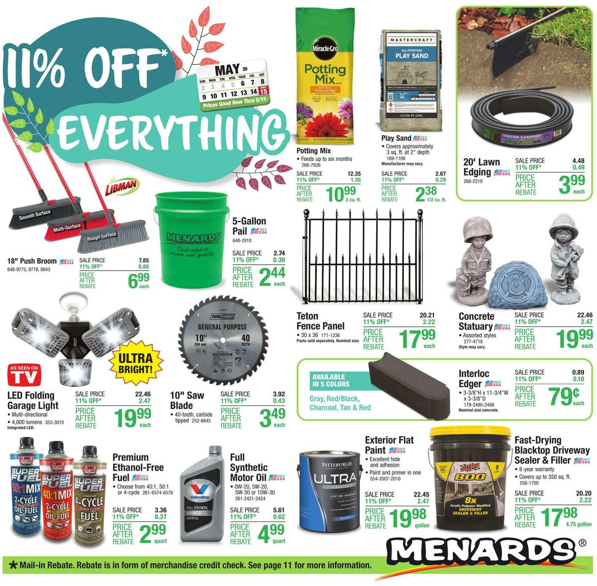 Menards Weekly Ad from May 6