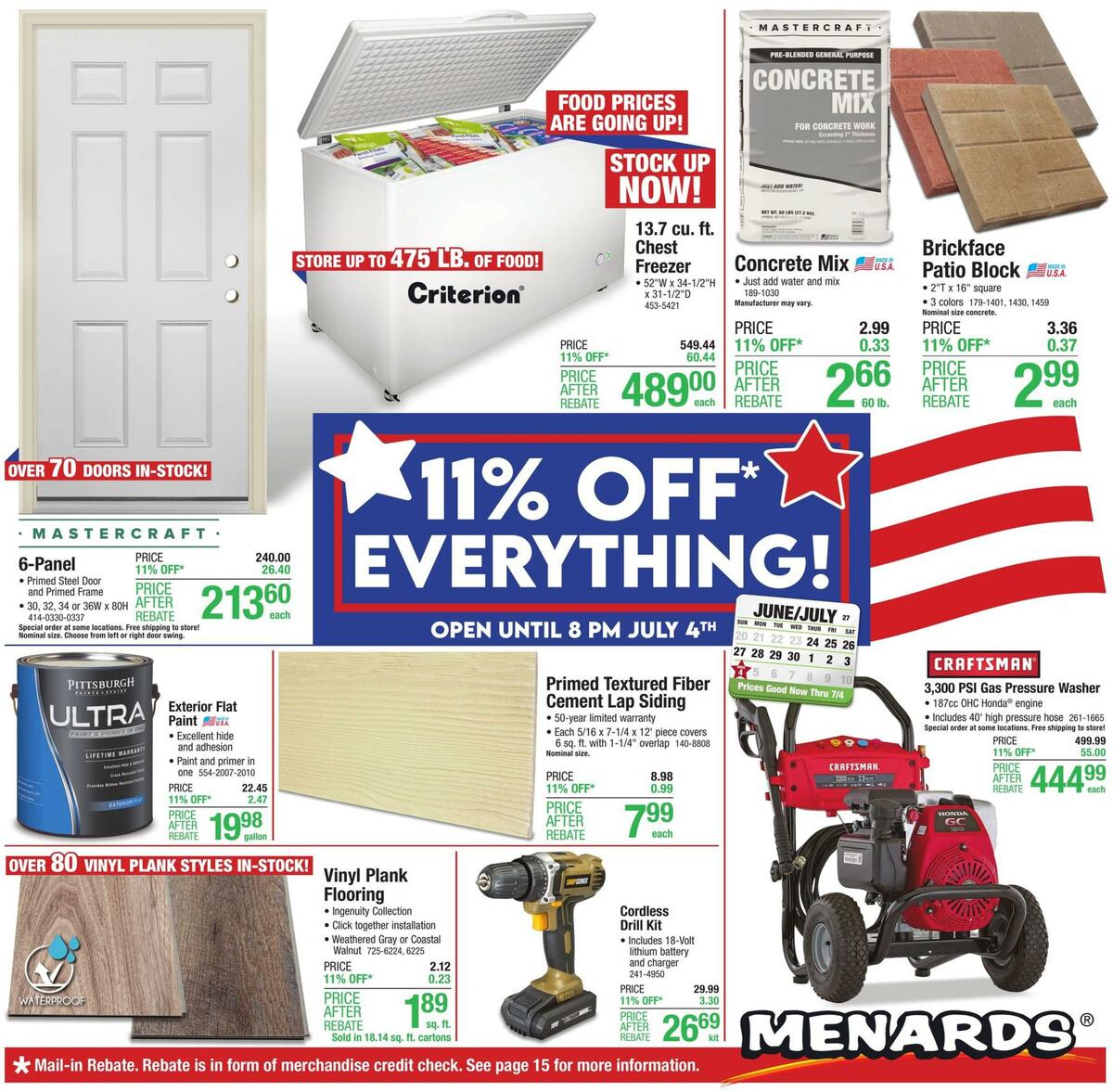 Menards Weekly Ad from June 24