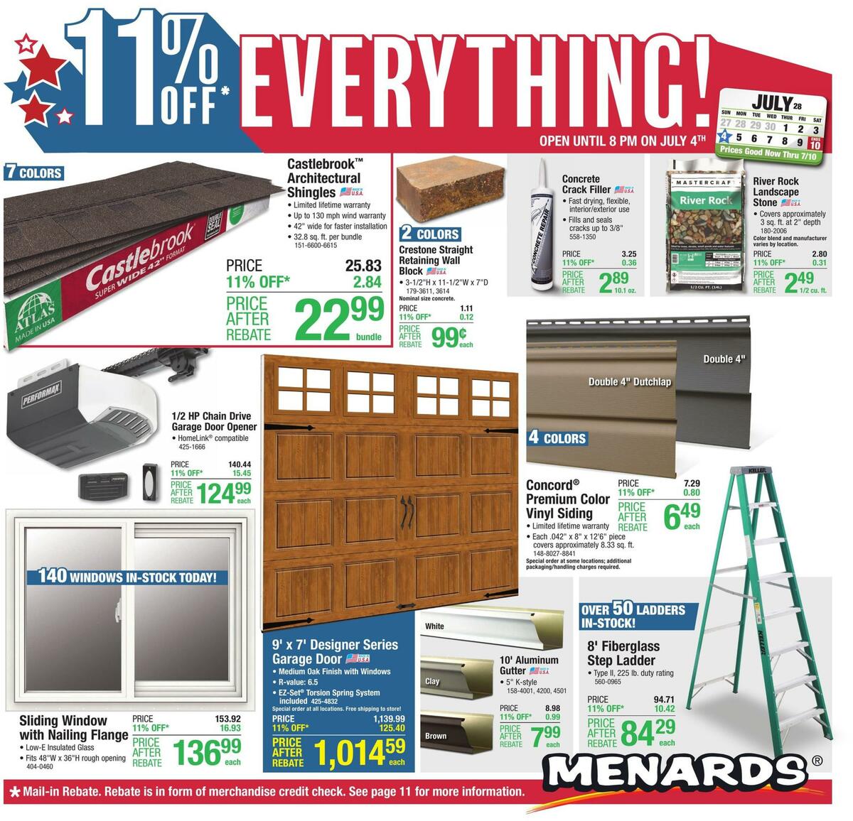 Menards Weekly Ad from July 1