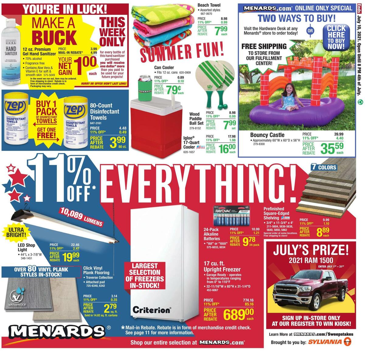 Menards Weekly Ad from July 1