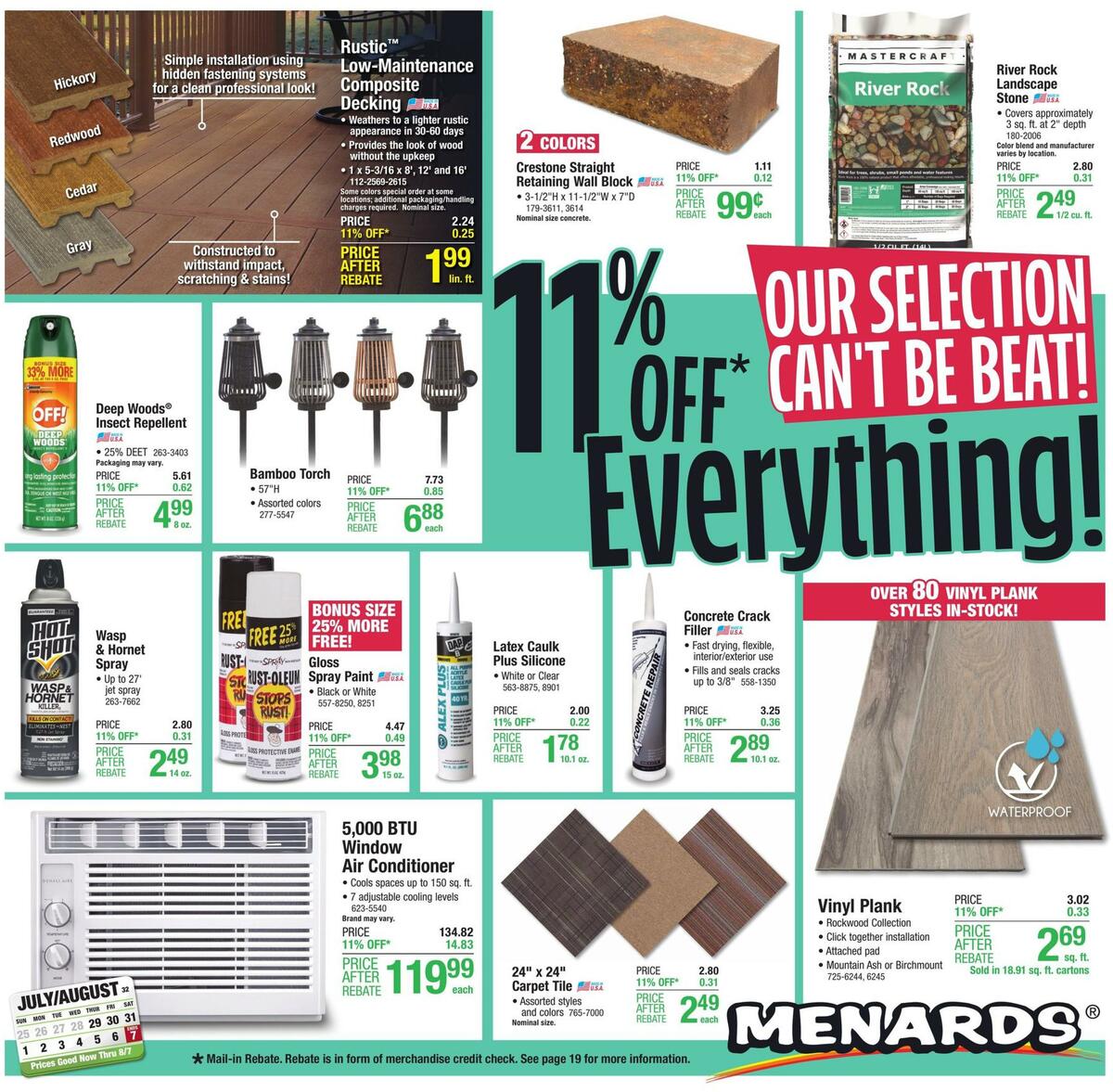 Menards Weekly Ad from July 29