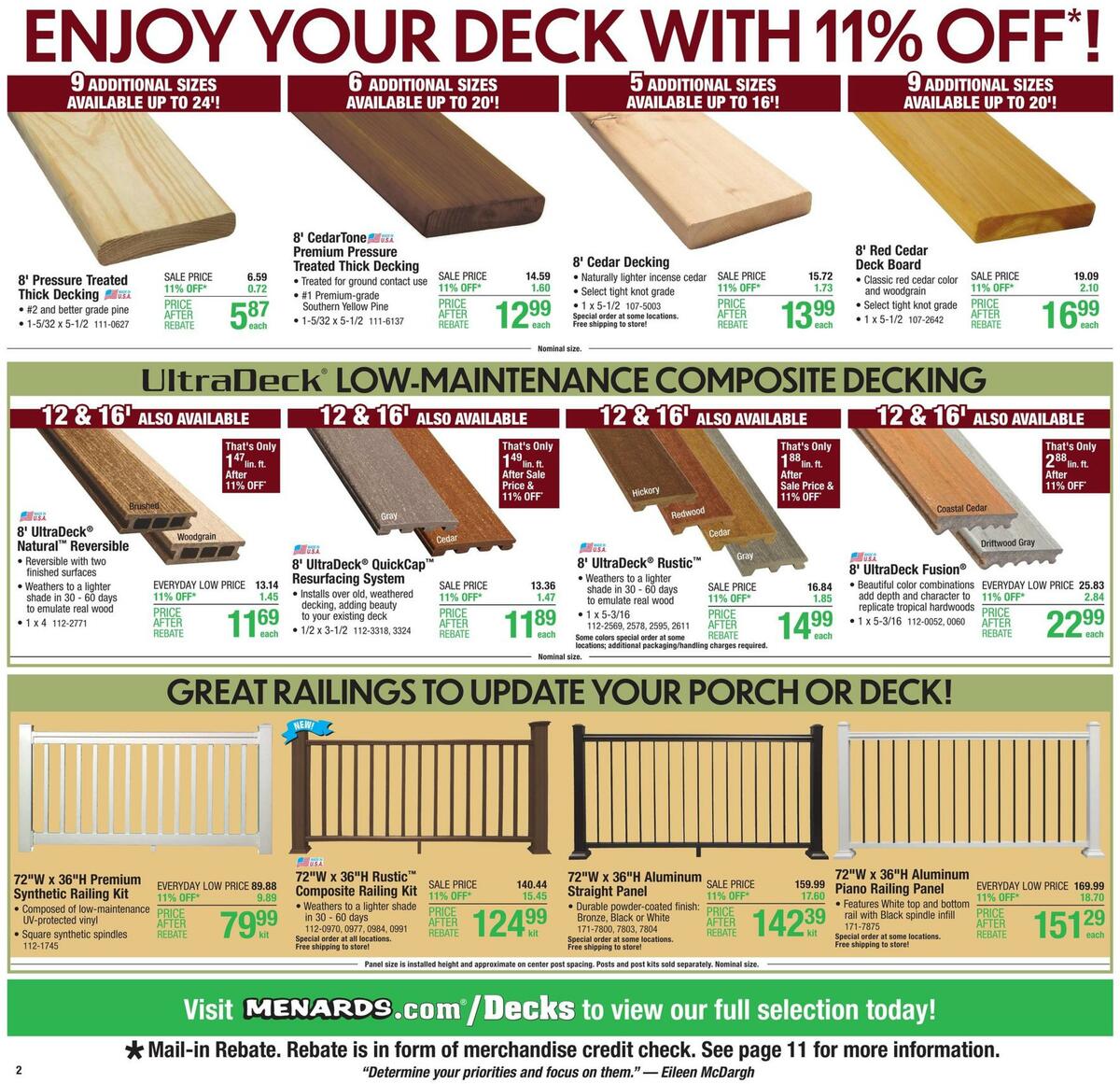 Menards Weekly Ad from September 2