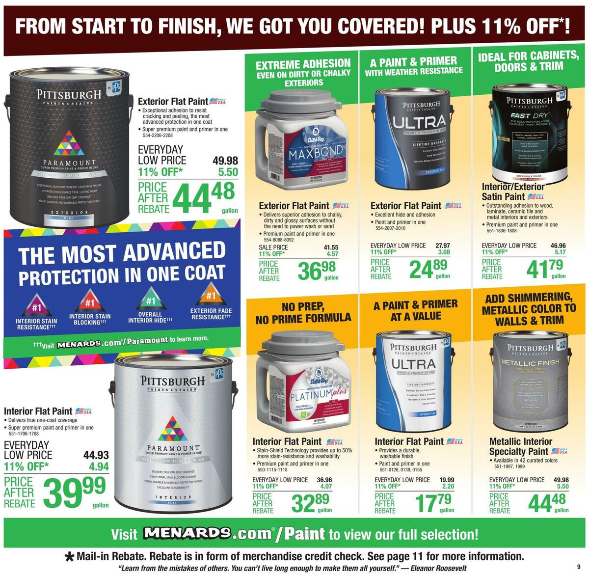 Menards Weekly Ad from September 9