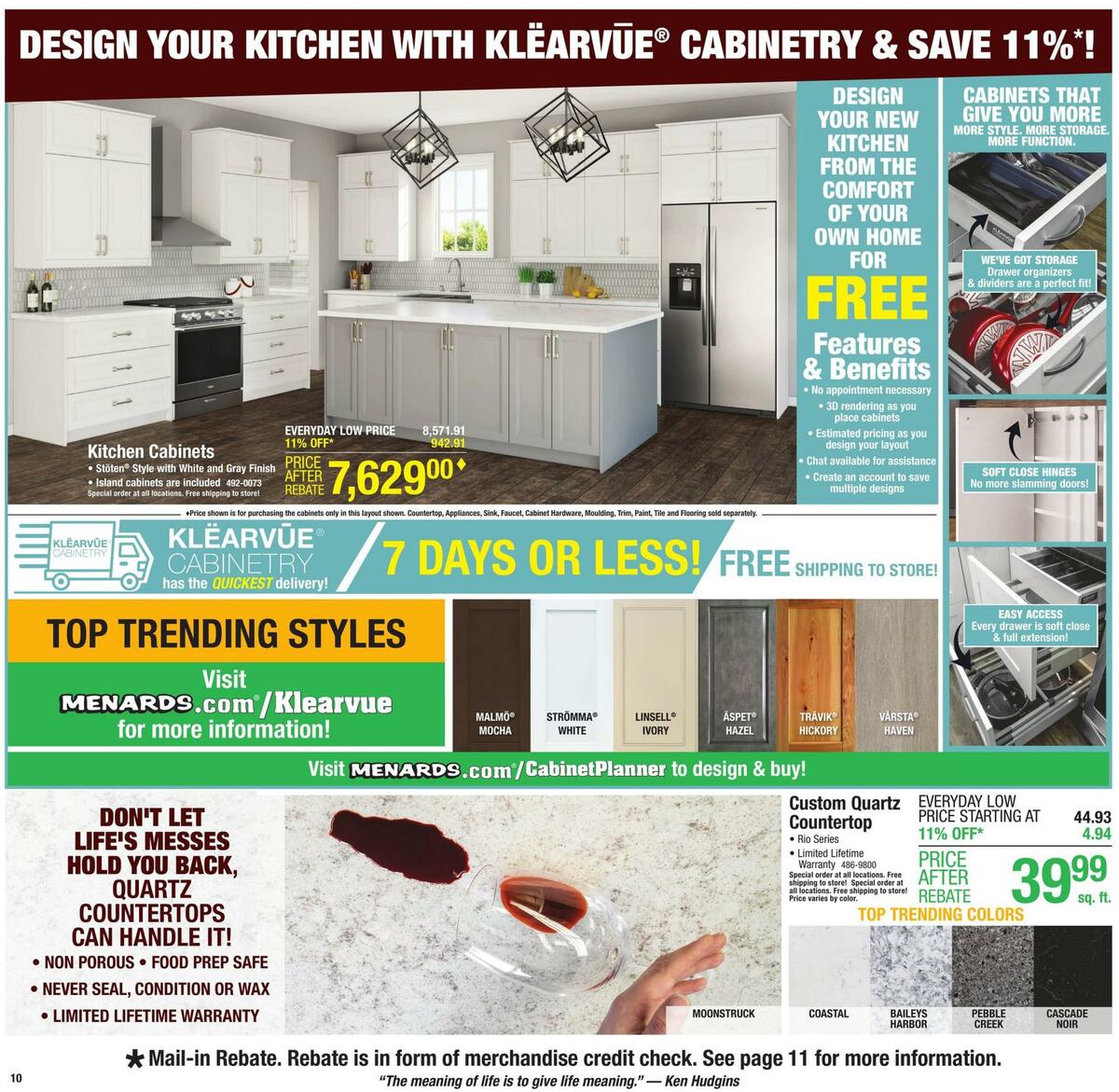 Menards Weekly Ad from September 9