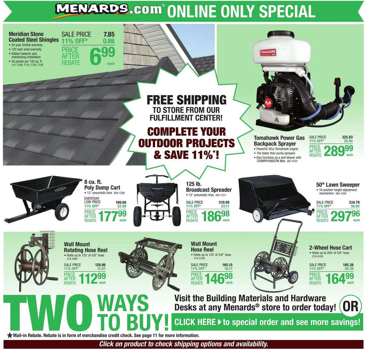 Menards Weekly Ad from September 9