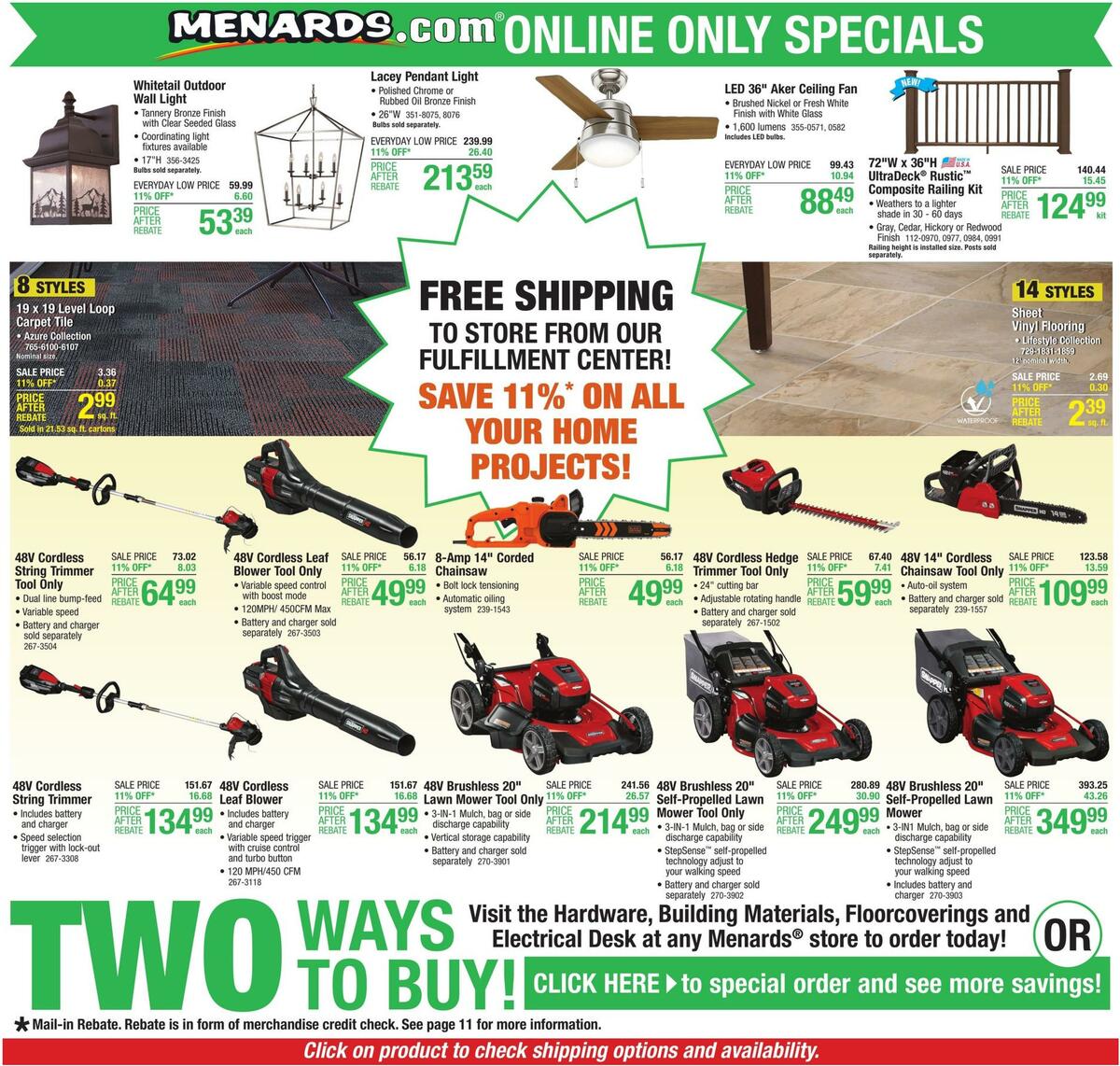 Menards Weekly Ad from September 16