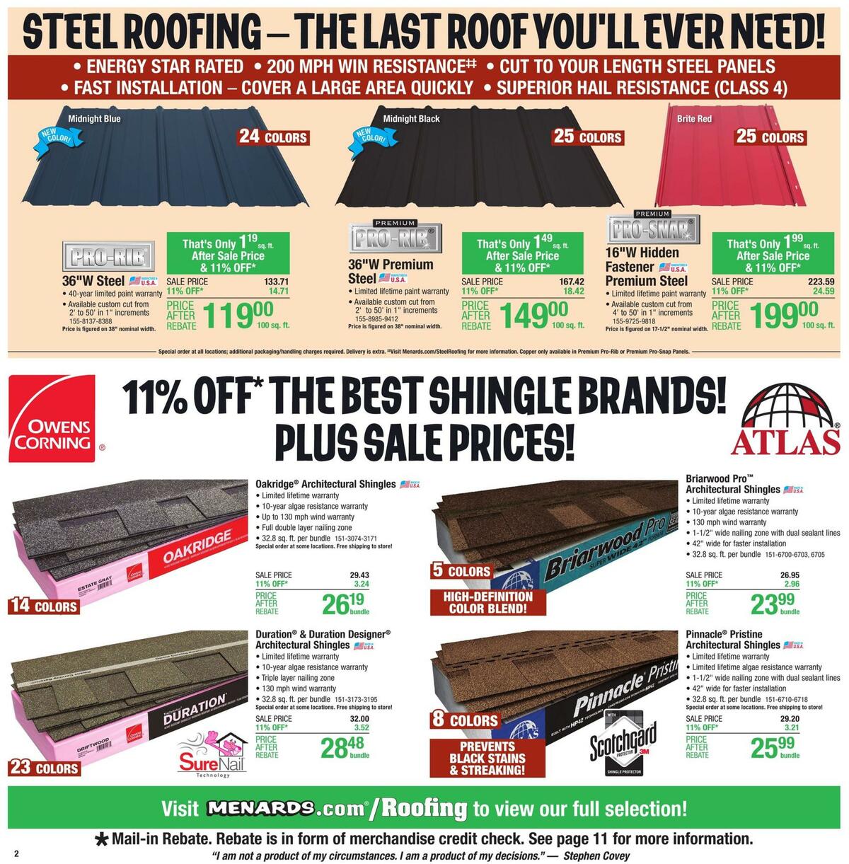 Menards Weekly Ad from October 14