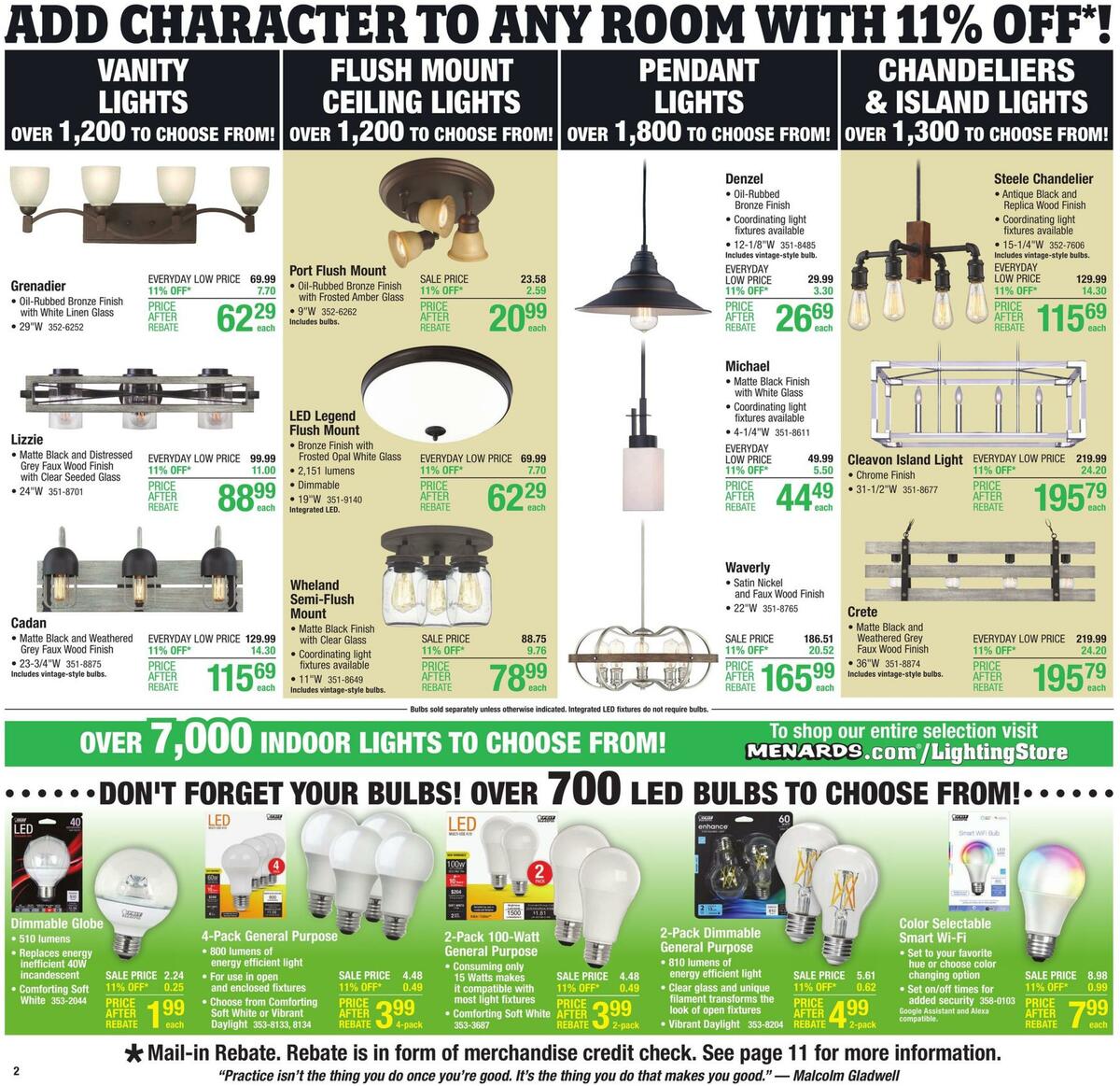 Menards Weekly Ad from October 28