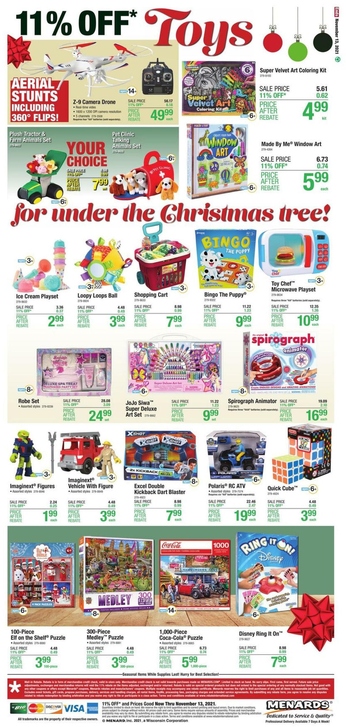 Menards Christmas Decor Weekly Ad from November 4