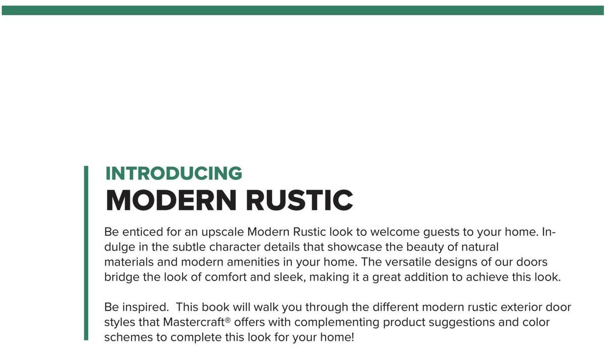 Menards Mastercraft 2022 Exterior Door Trends Weekly Ad from November 1