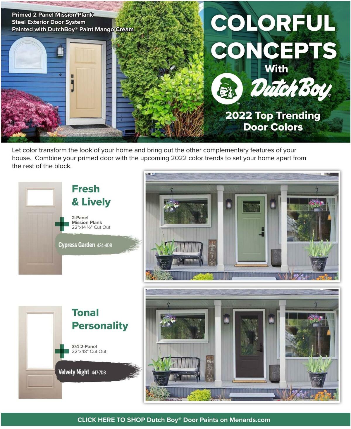 Menards Mastercraft 2022 Exterior Door Trends Weekly Ad from November 1