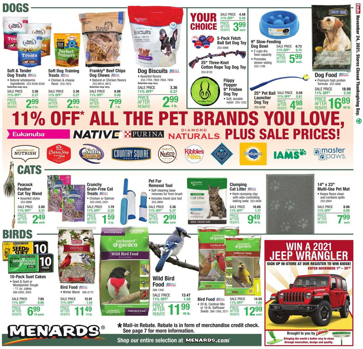 Menards Weekly Ad from November 18