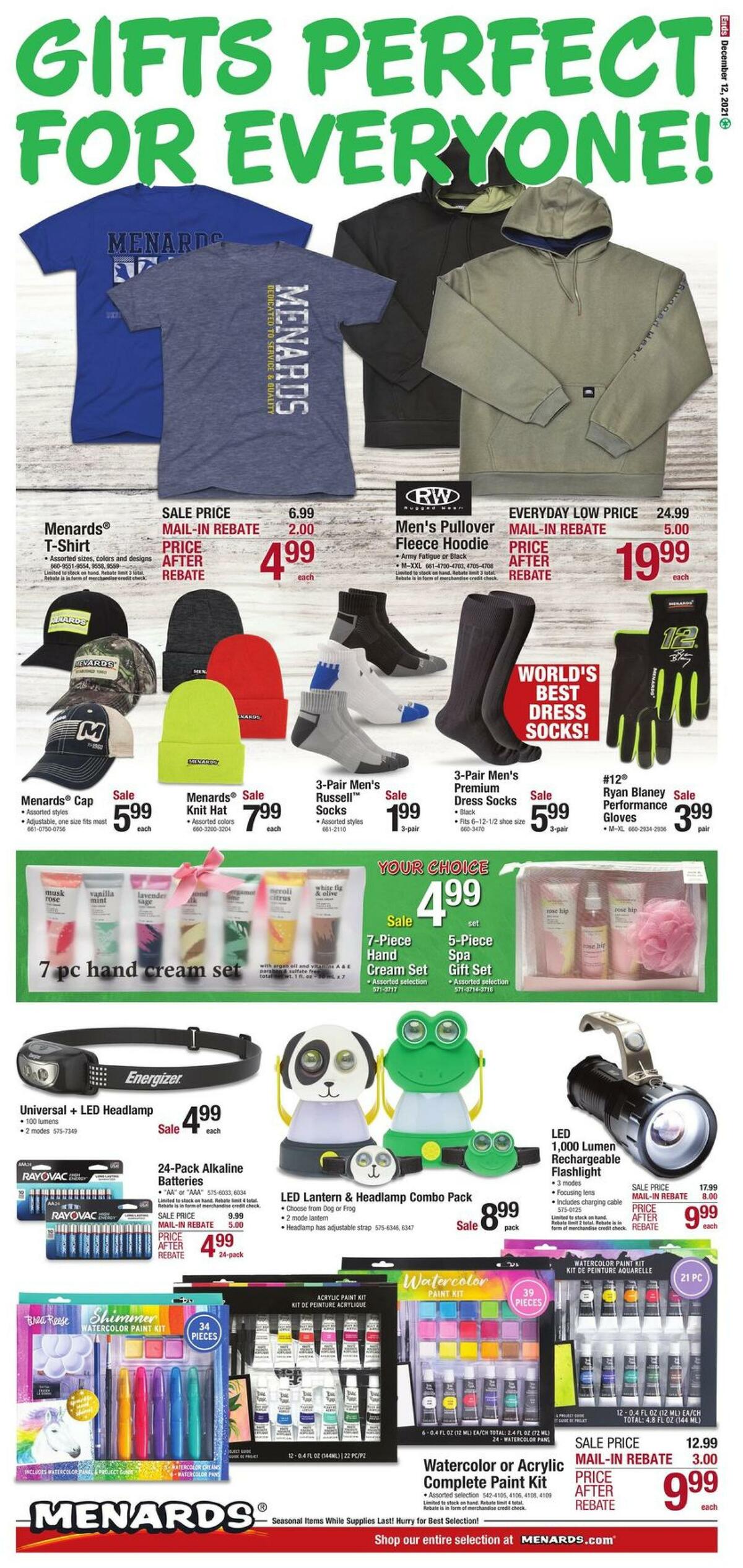 Menards Christmas Gifts & Decor Weekly Ad from December 3