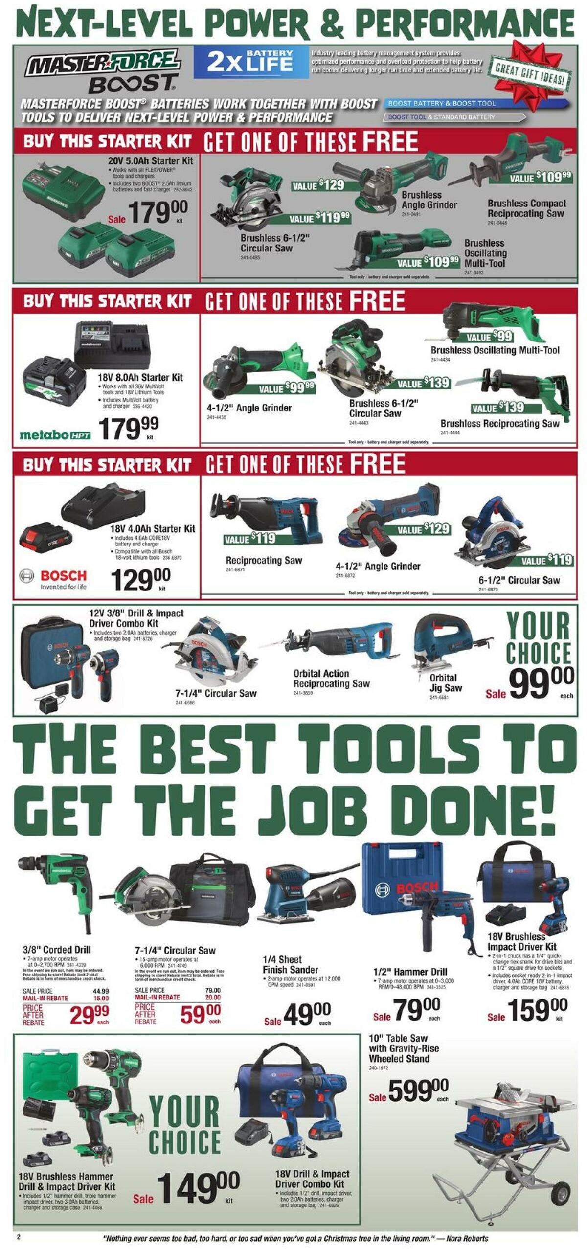 Menards Christmas Tool Sale Weekly Ad from December 10