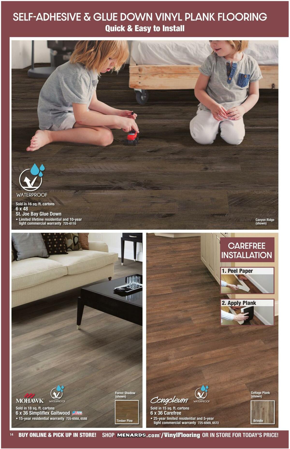 Menards Floor Coverings Catalog Weekly Ad from December 15