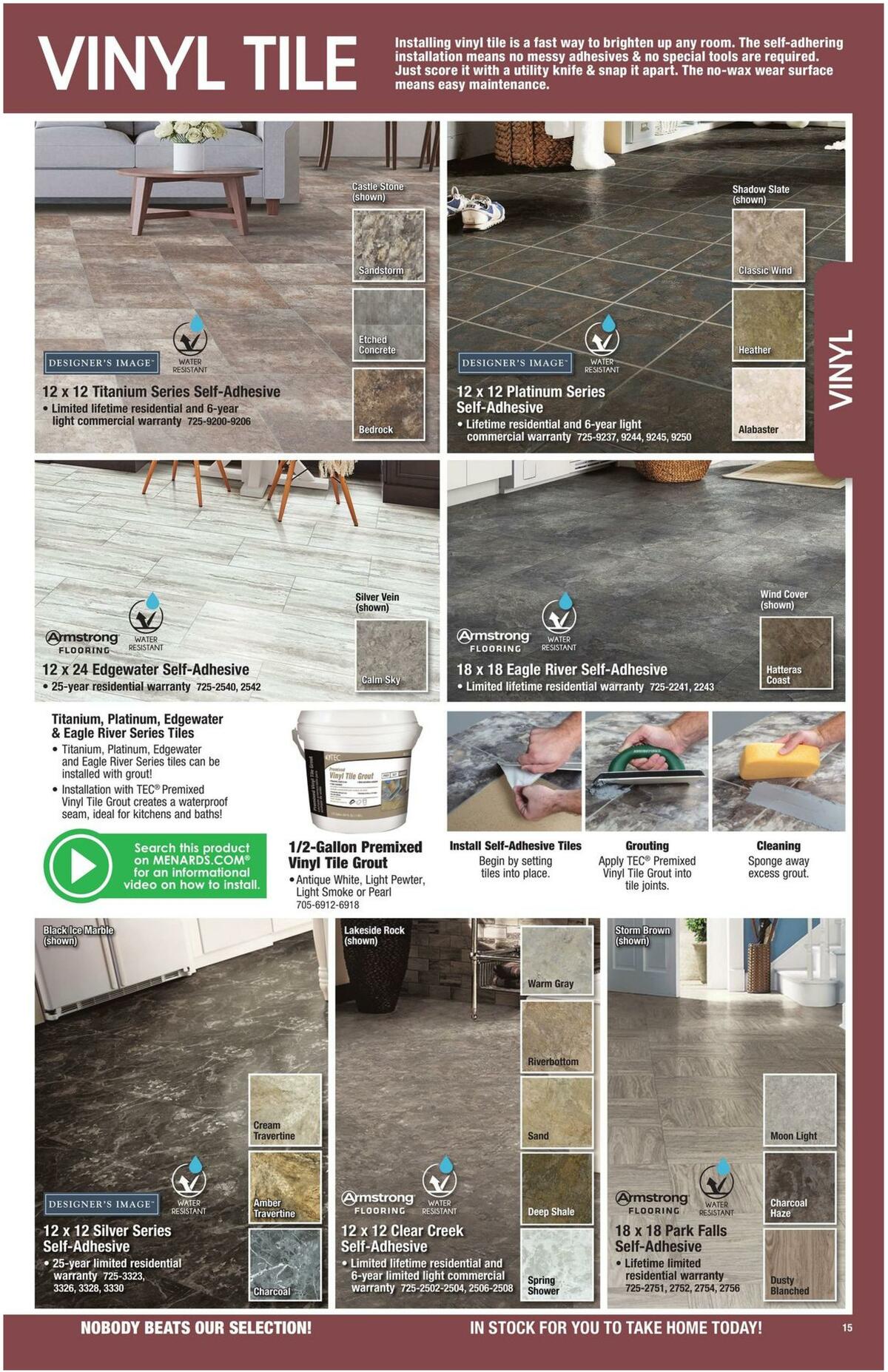 Menards Floor Coverings Catalog Weekly Ad from December 15