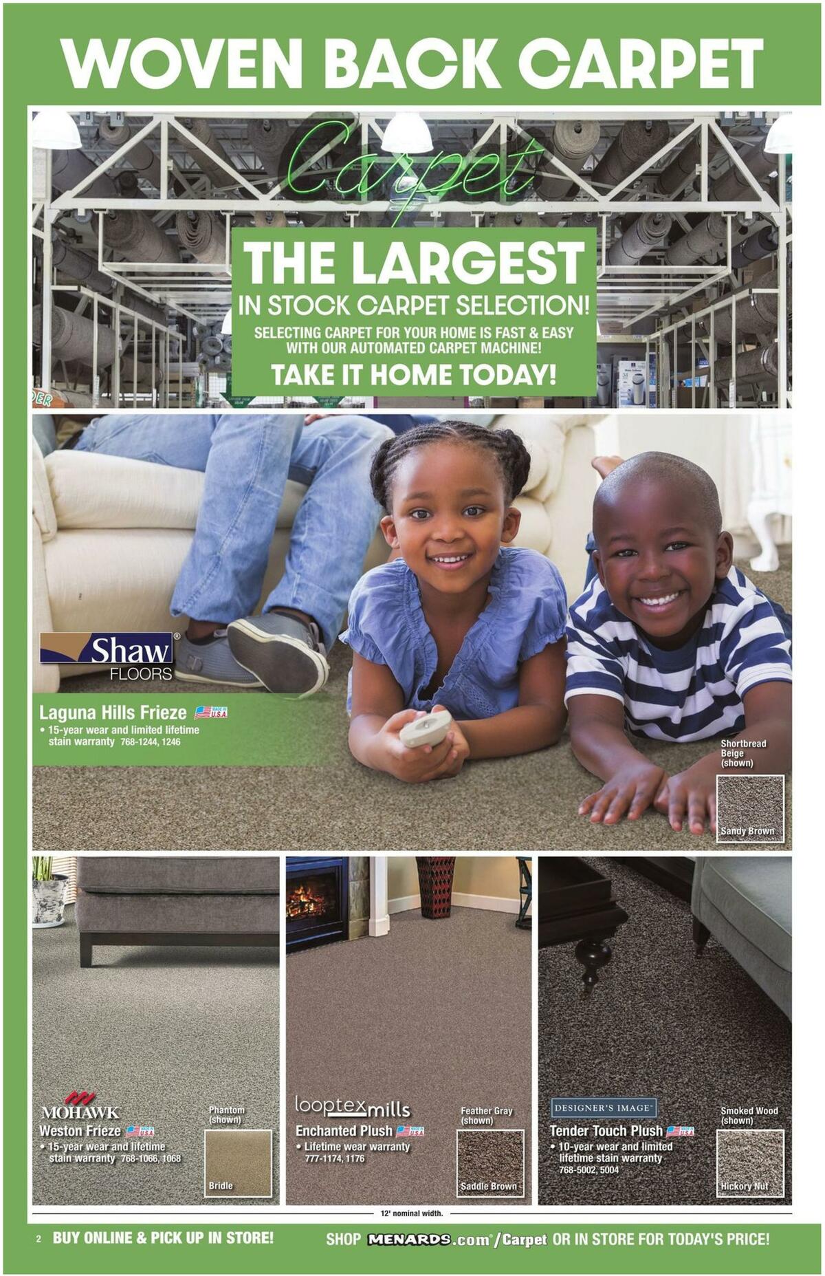Menards Floor Coverings Catalog Weekly Ad from December 15