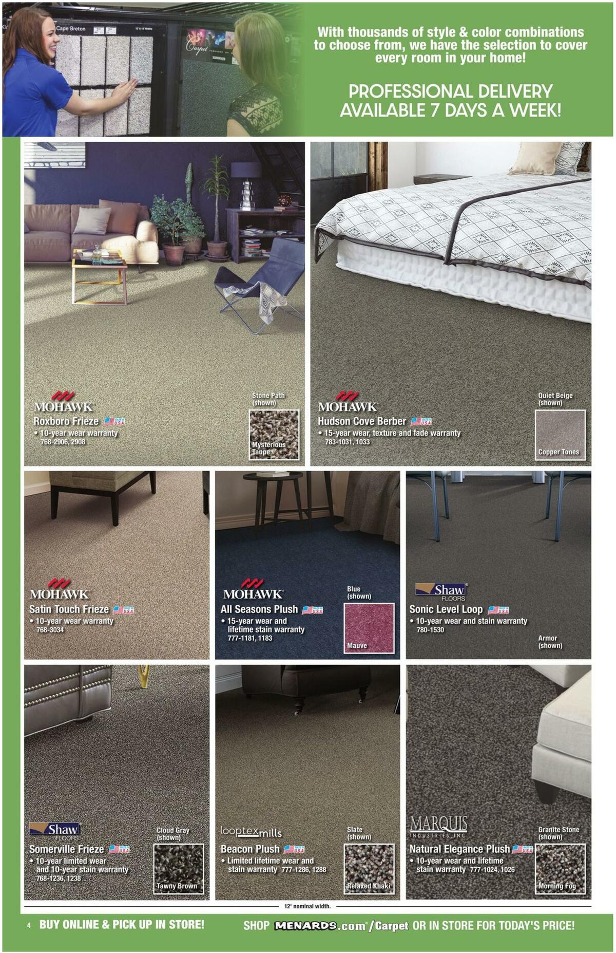Menards Floor Coverings Catalog Weekly Ad from December 15