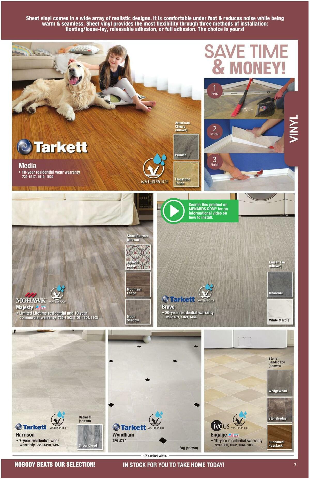 Menards Floor Coverings Catalog Weekly Ad from December 15