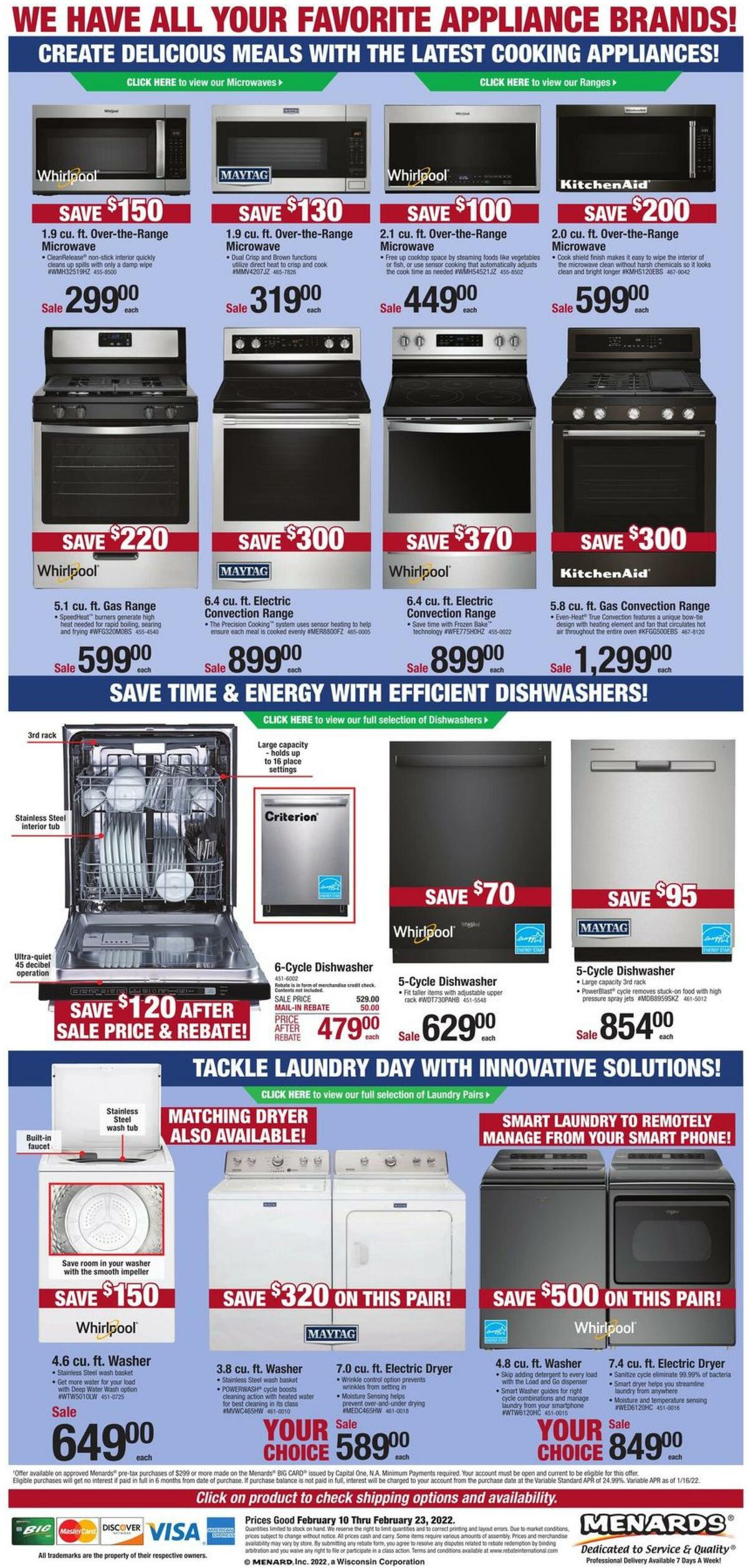 Menards Race to Savings Sale Weekly Ad from February 9