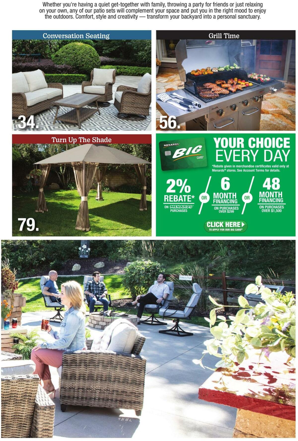 Menards Outdoor Living Weekly Ad from February 14