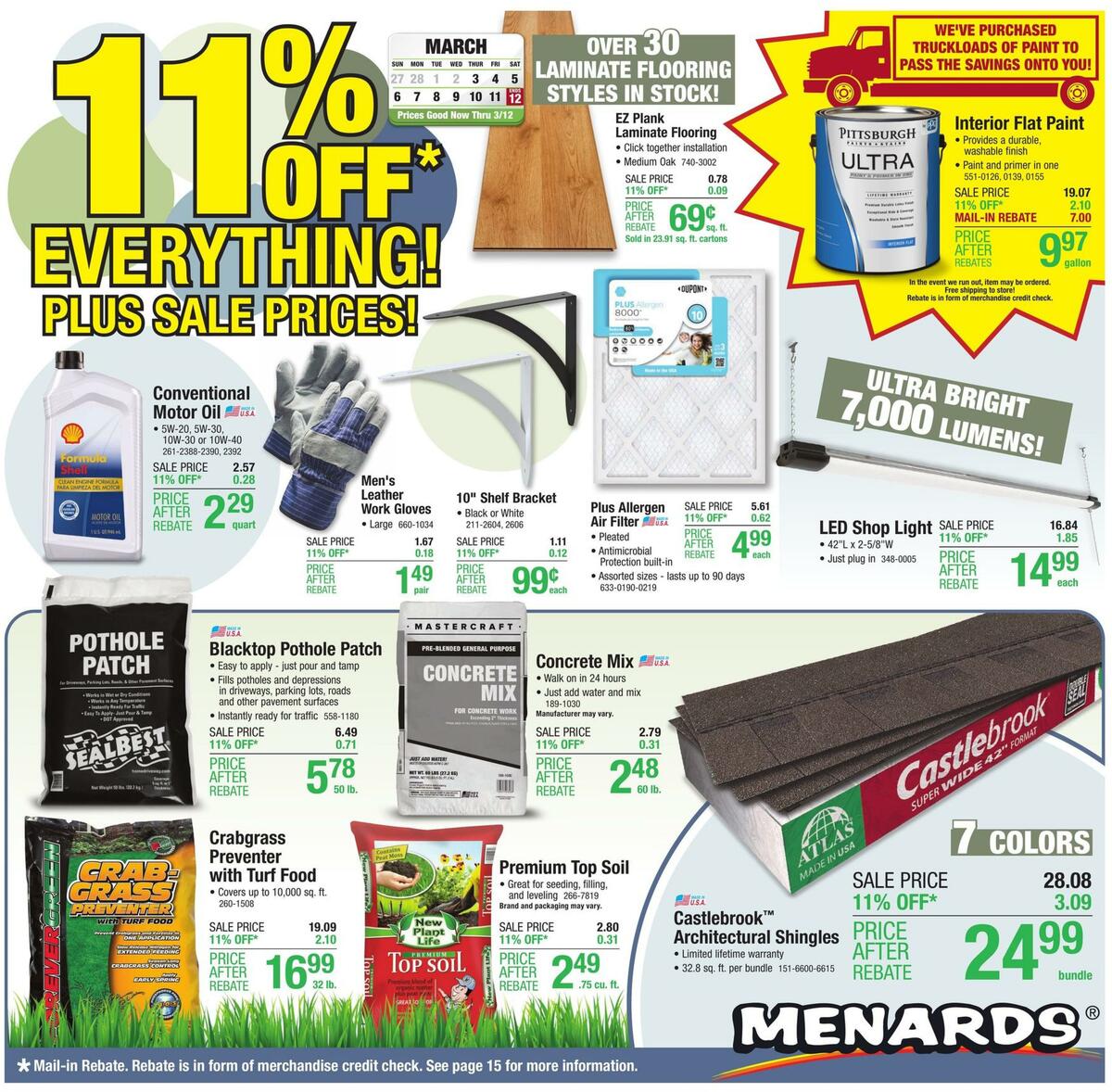 Menards Weekly Ad from March 2