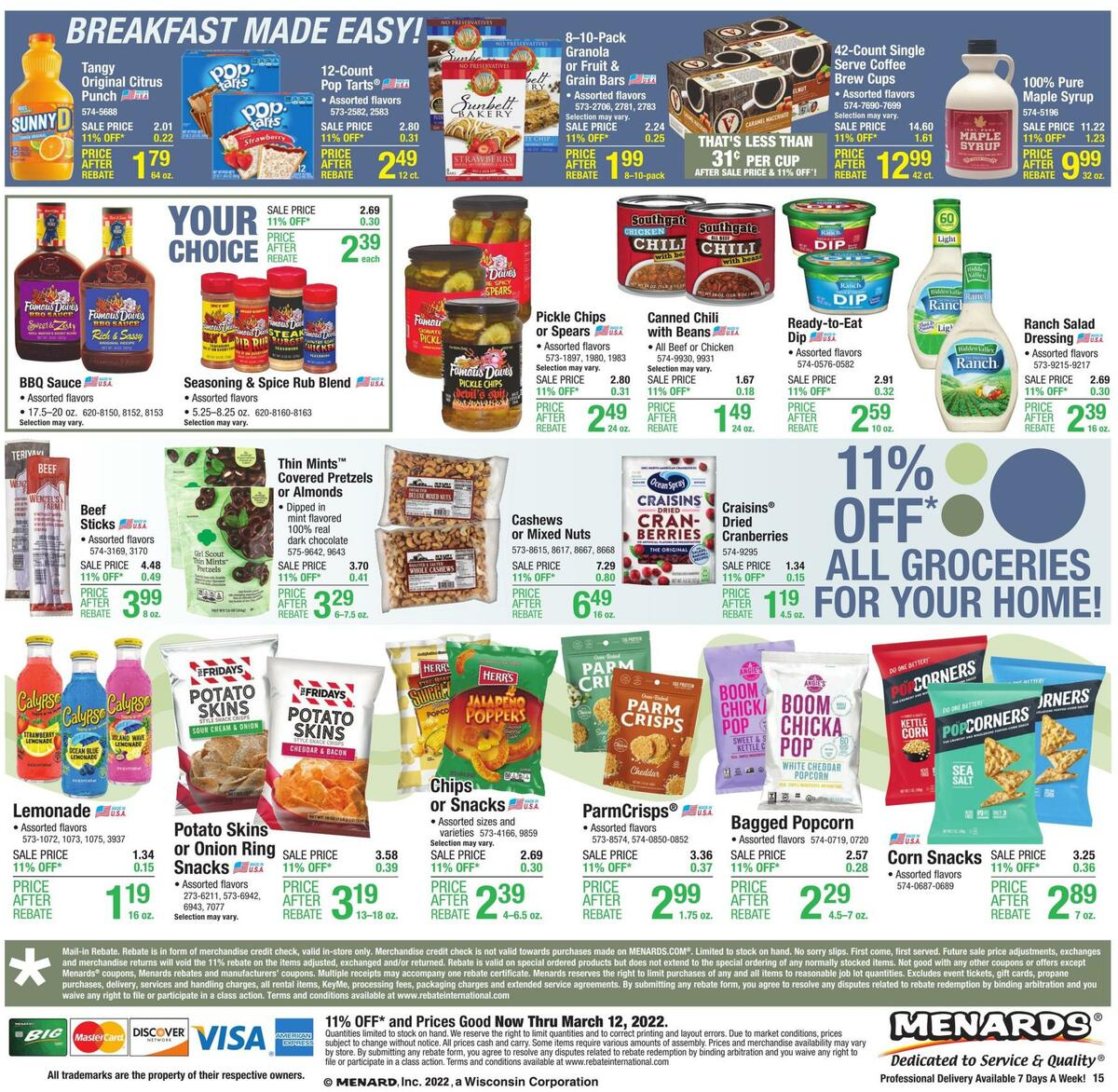 Menards Weekly Ad from March 2