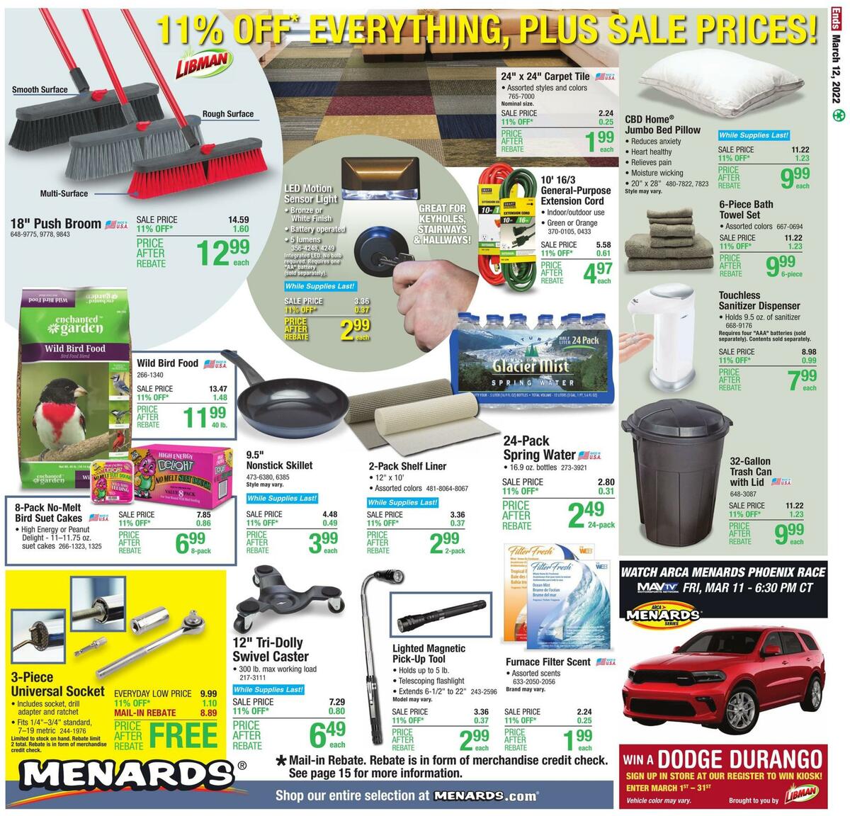 Menards Weekly Ad from March 2