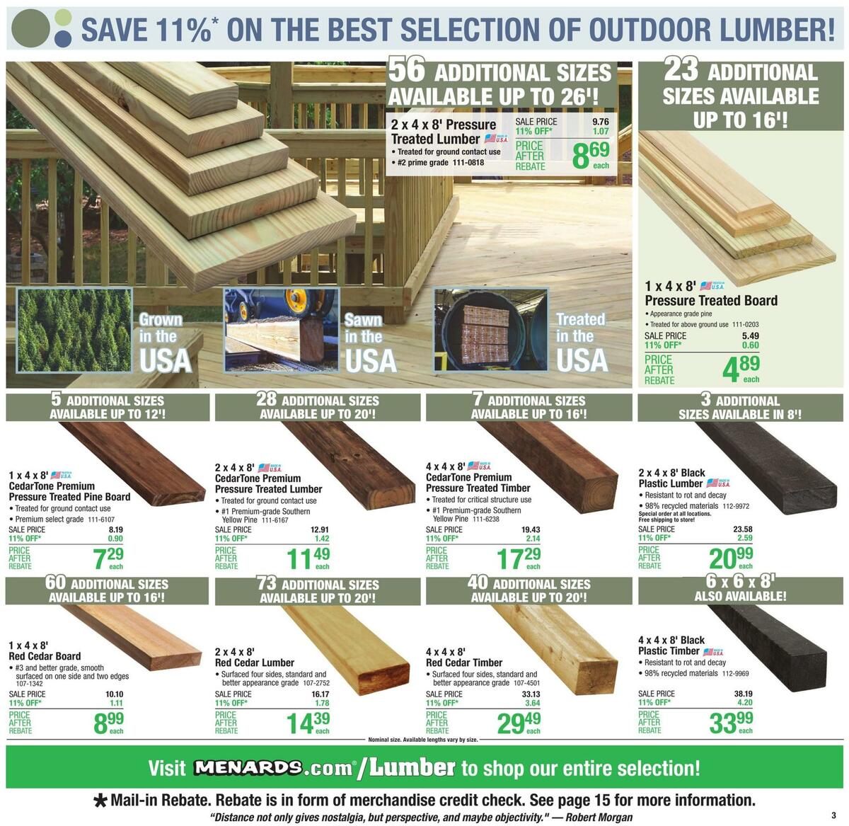 Menards Weekly Ad from March 2