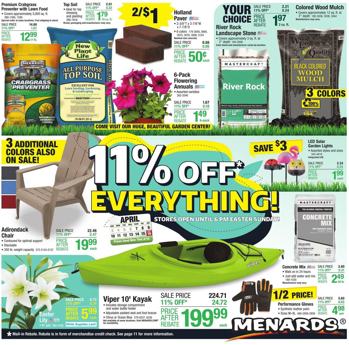 Menards Weekly Ad from April 7