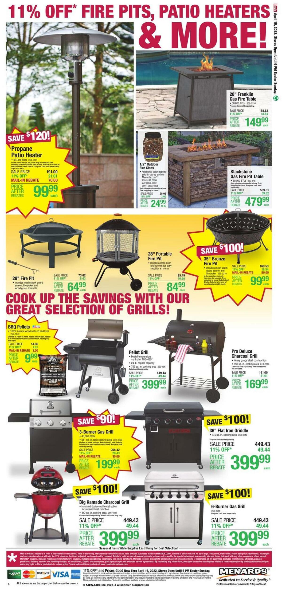 Menards Outdoor Living Weekly Ad from April 7
