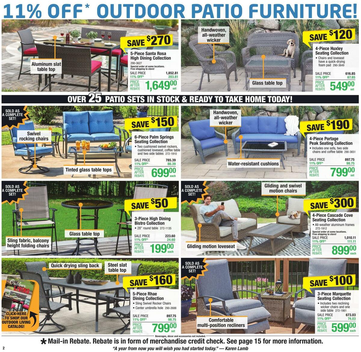 Menards Weekly Ad from April 20