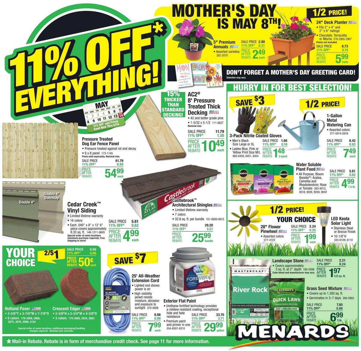 Menards Weekly Ad from May 4