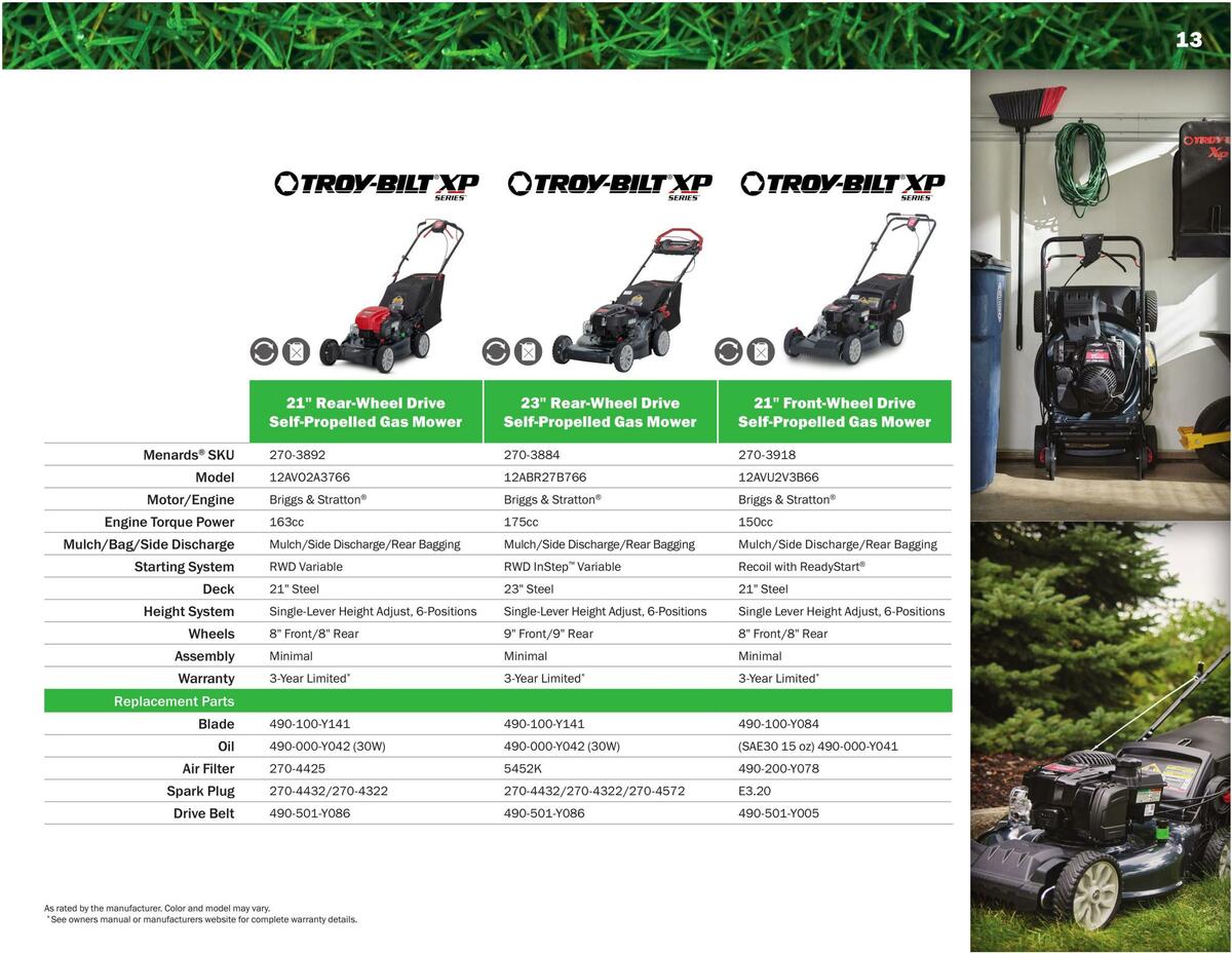 Menards Outdoor Power Catalog Weekly Ad from March 14