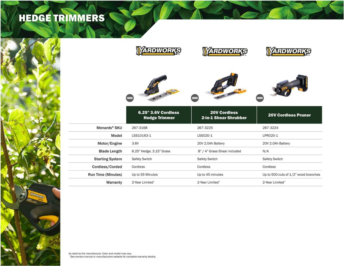 Menards Outdoor Power Catalog Weekly Ad from March 14