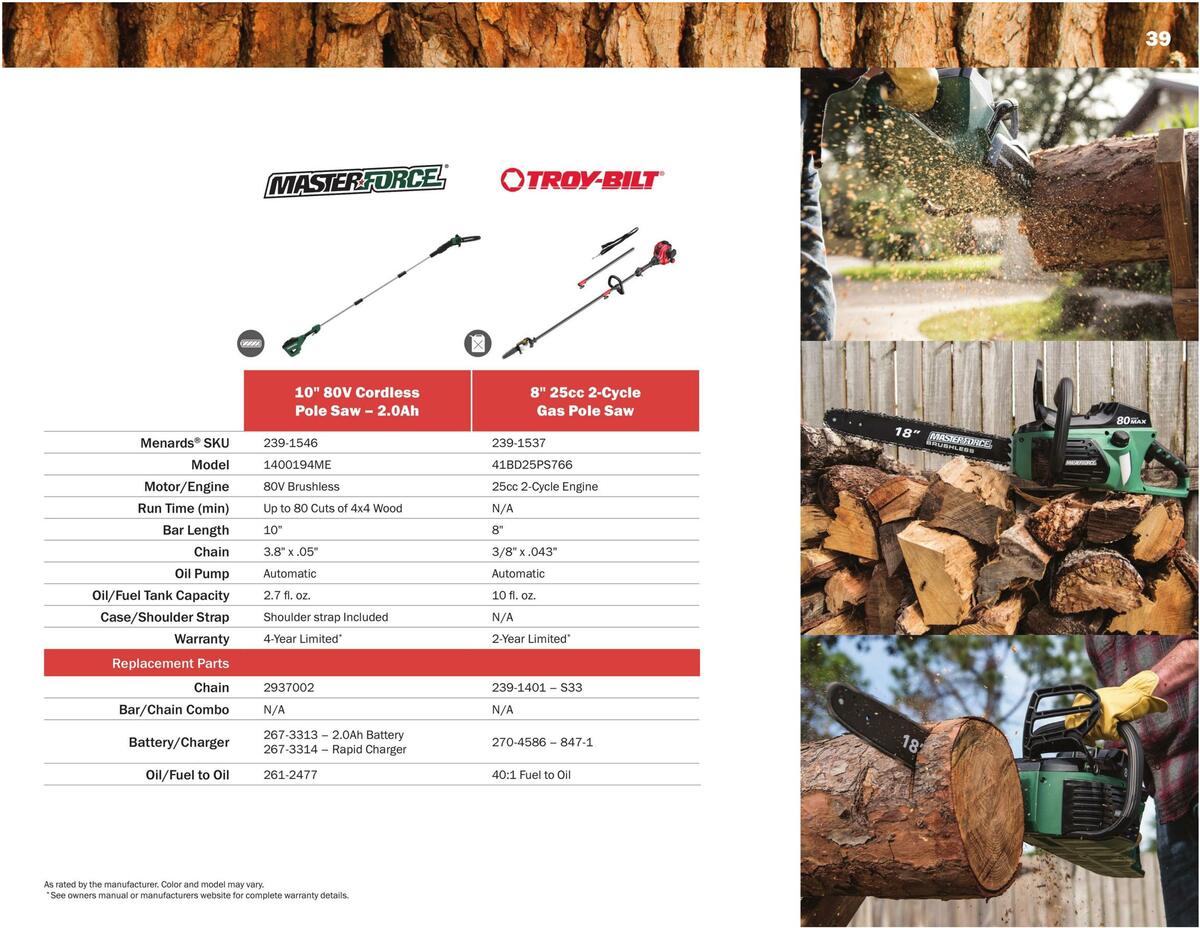 Menards Outdoor Power Catalog Weekly Ad from March 14