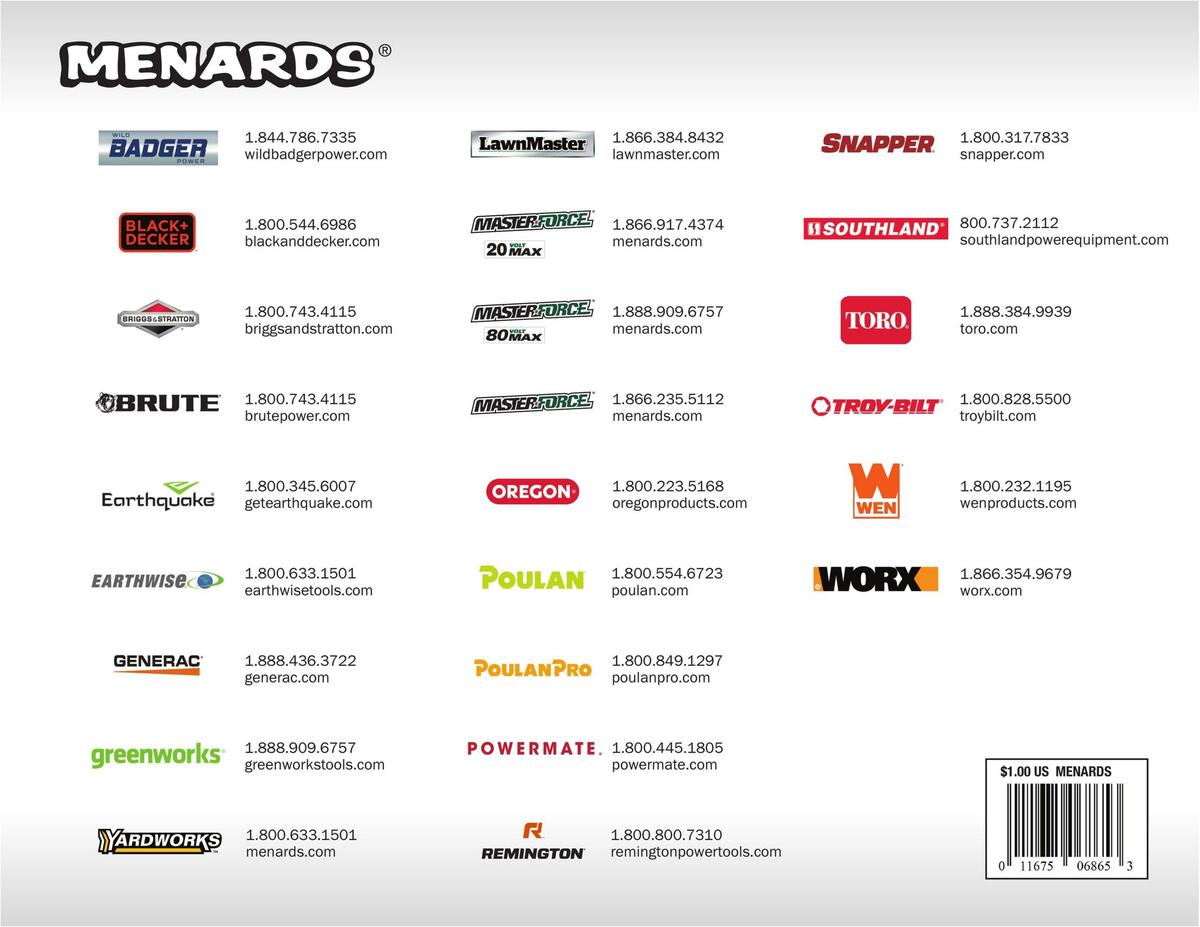 Menards Outdoor Power Catalog Weekly Ad from March 14
